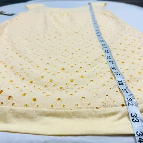 NWT Anthropologie Matty M Eyelet Embroidered Overlay Sleeveless Shift Dress - Picture 4 of 10